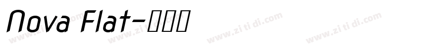 Nova Flat字体转换